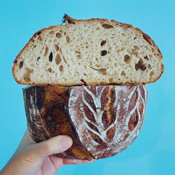 Abraham Basic Sourdough  first slice
