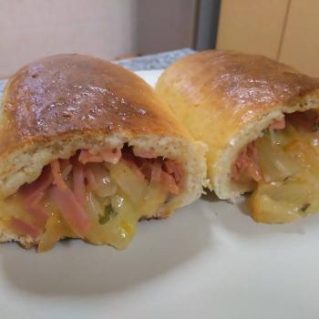 Adam Pizza dough second slice