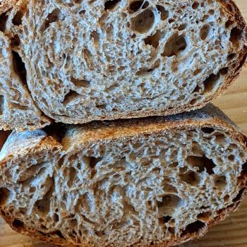 Boris Wholemeal sourdough first slice