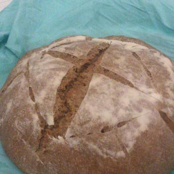 Brooderhood community bread first slice
