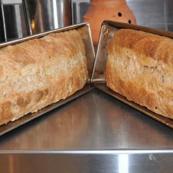 Canoe Creek Sourdough Bread first slice
