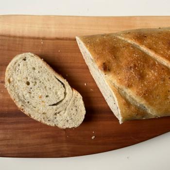 Elderflower  Sourdough French loaf first overview