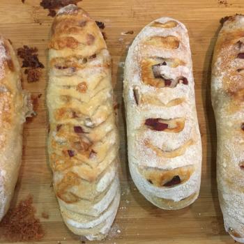 HealthyYummySpelt savoury breads second slice