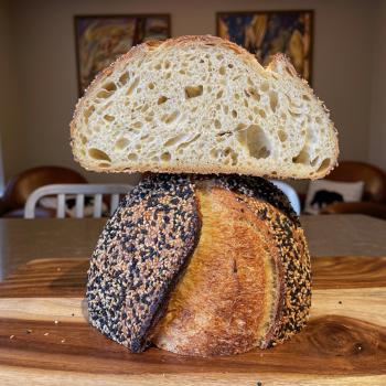 John Dough Black and White Sesame Seed 100% semolina sourdough second overview