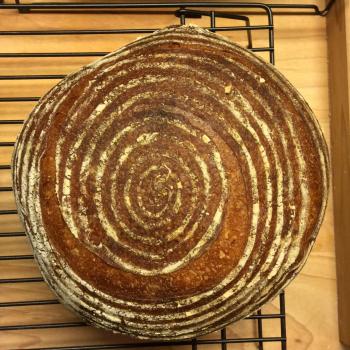 Lake Tawakoni White Sweet Potato Sourdough first slice