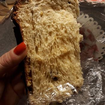 Memole Panettone made with the sister starter of memole second slice