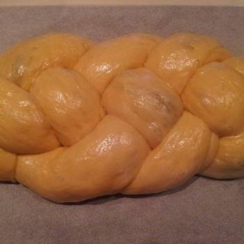 Number four Christmas Eve Bread; Easter Bread - Kozunak first slice