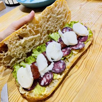 Of course I still love you Ciabatta first slice
