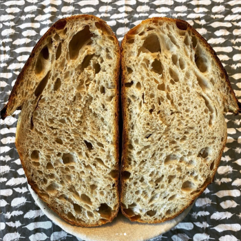 Of course I still love you Manitoba / Spelt Flour Bread first slice