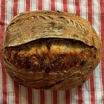 Prune Cranberry walnut loaf first overview