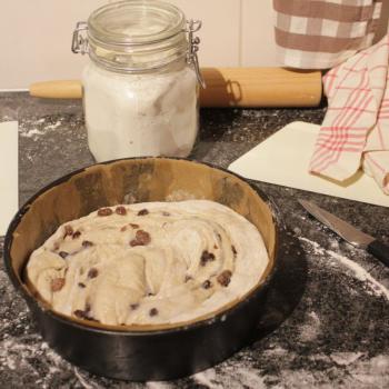 September starter Sourdough lardy bread first overview