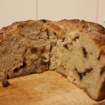 September starter Sourdough lardy bread second slice