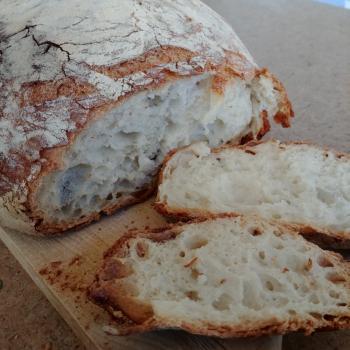 Simpson Sourdough Bread first slice