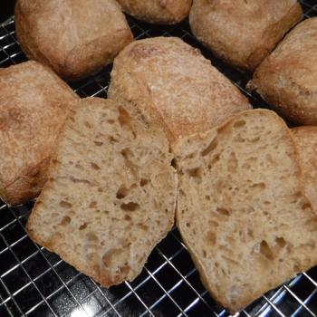 St John's Sourdough Ciabatta first slice