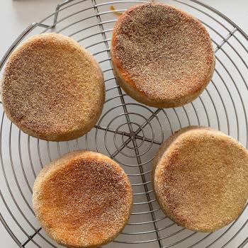 The Resurreced Sourdough English Muffins first overview