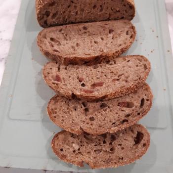 V9 Cranberry Whole What Bread second slice