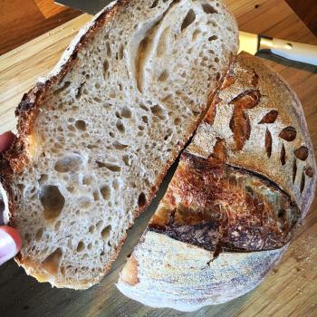 Woodwell Bread first slice