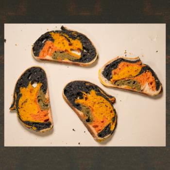 Zafraan Rustic bread second slice